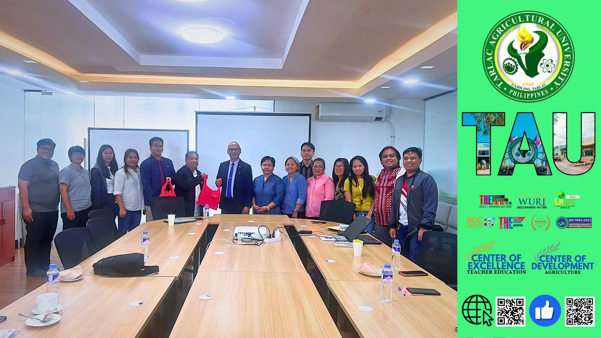 𝐂𝐀𝐏𝐓𝐔𝐑𝐄𝐃 𝐈𝐍 𝐋𝐄𝐍𝐒 | The Planning and Development Office (PDO) team, led by its new Officer-in-Charge (OIC) Director Dr. Leonell P. Lijauco, engages in a productive benchmarking and consultation session with several members of the Technological University of the Philippines (TUP) administration, headed by TUP President Dr. Reynaldo P. Ramos, on 28 June