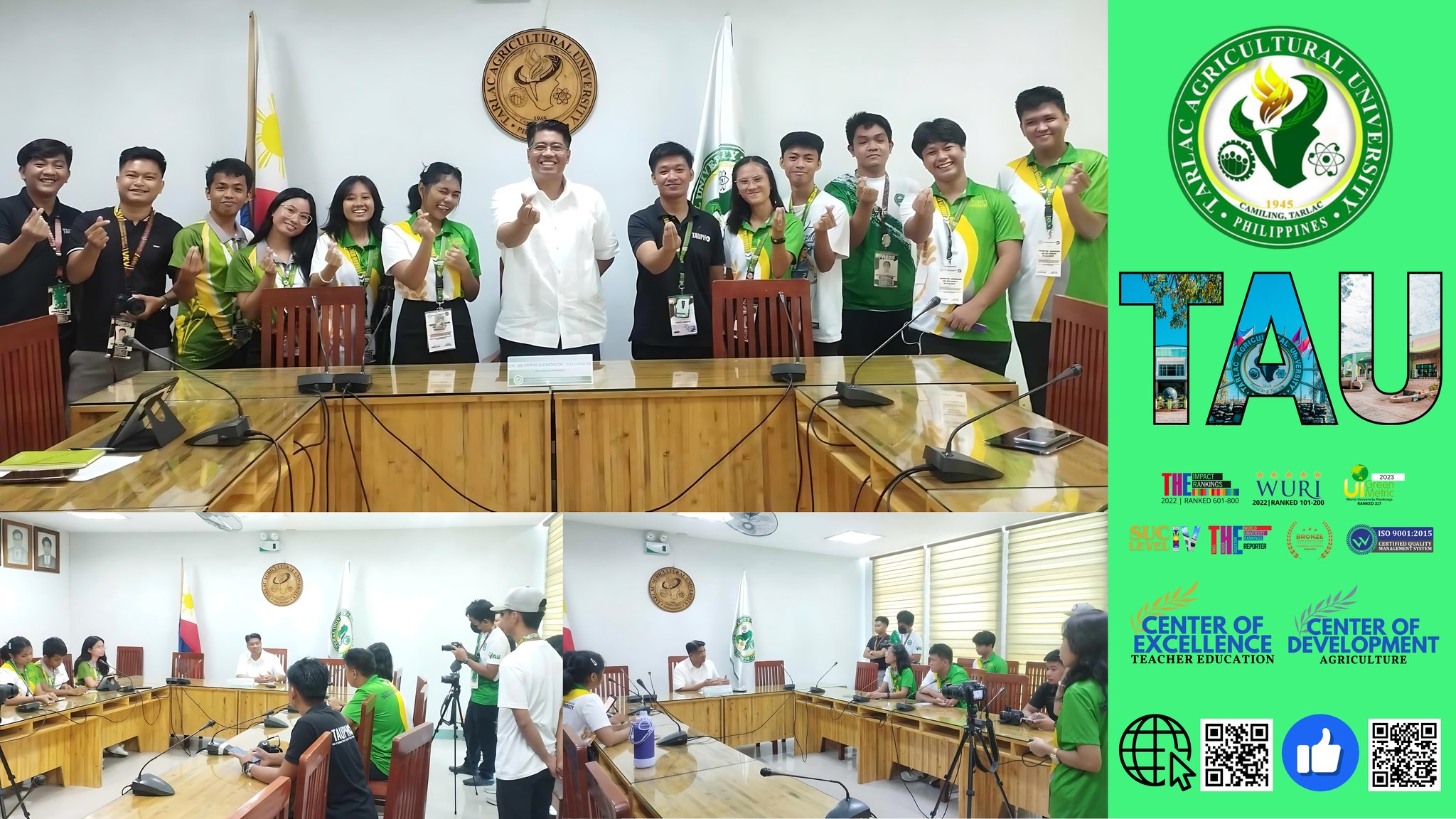 𝐂𝐀𝐏𝐓𝐔𝐑𝐄𝐃 𝐈𝐍 𝐋𝐄𝐍𝐒 | In an exclusive interview conducted on 4 July by members of The Golden Harvest, the official tertiary student publication of the Tarlac Agricultural University (TAU), newly elected University President, Dr. Silverio Ramon DC. Salunson, a seasoned educator and administrator with decades of experience in higher education, shares his insights and details his strategies for the University's future.