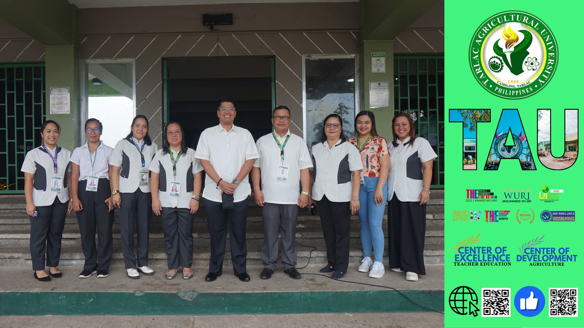 𝐂𝐀𝐏𝐓𝐔𝐑𝐄𝐃 𝐈𝐍 𝐋𝐄𝐍𝐒 | Despite the drizzle due to tropical storm Carina, the Tarlac Agricultural University (TAU) community gathers in front of Gilberto O. Teodoro Multipurpose Center for this week’s flag-raising ceremony, 22 July.