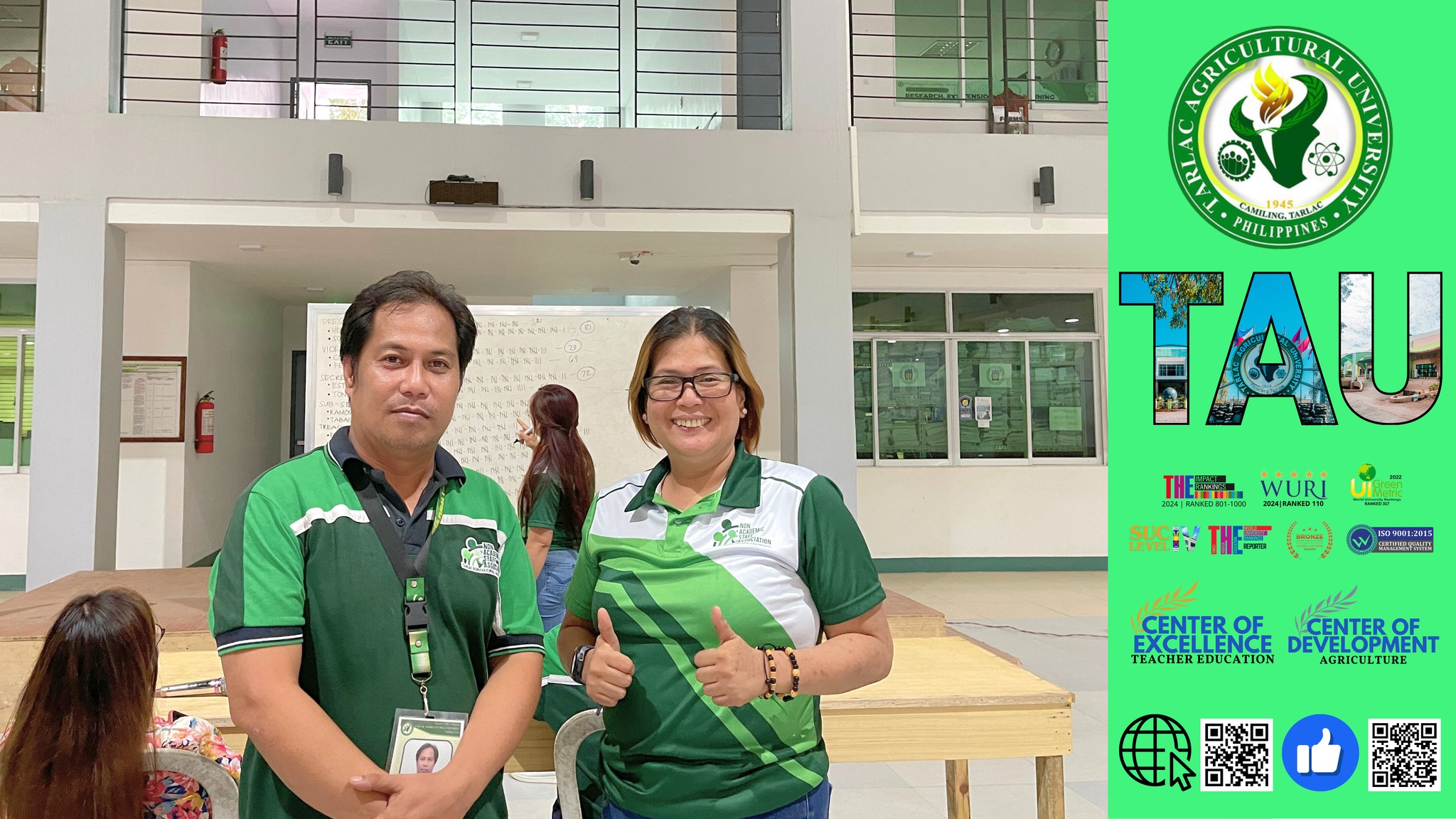 𝐂𝐀𝐏𝐓𝐔𝐑𝐄𝐃 𝐈𝐍 𝐋𝐄𝐍𝐒 | Members and officers of Non-Teaching Staff Association (NASA) gather at the Tarlac Agricultural University (TAU) Administration Building Atrium for a general assembly and  election of officers, 31 July