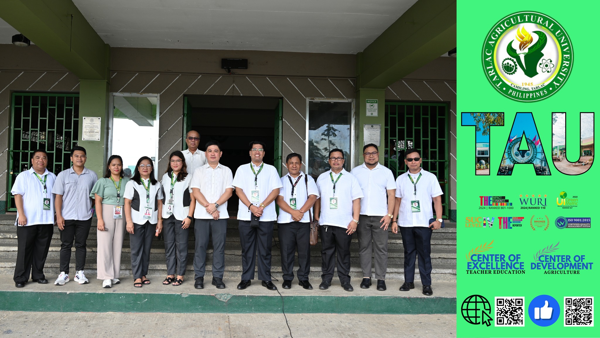 Meanwhile, Dr. Danilo N. Officiar, OIC of the Office for Student Services and Development (OSSD) congratulates Mr. Jhonny A. Parel Jr. for passing the licensure examination for guidance counselors. He also informs the attendees about the schedule for the wearing of uniforms, and announces the election of the Supreme Student Council as well as the application and renewal for recognition of student organizations.  Dr. Silverio Ramon DC. Salunson, TAU President, welcomes the first-year and returning students and encourages them to excel and achieve their dreams  with the help of TAU faculty and nonteaching staff #SmartTAU #GreenandGlobal #FlagRaising #QA #IA #SDG4  #SDG17 Caption | Information Unit Photos | Planning and Development Office