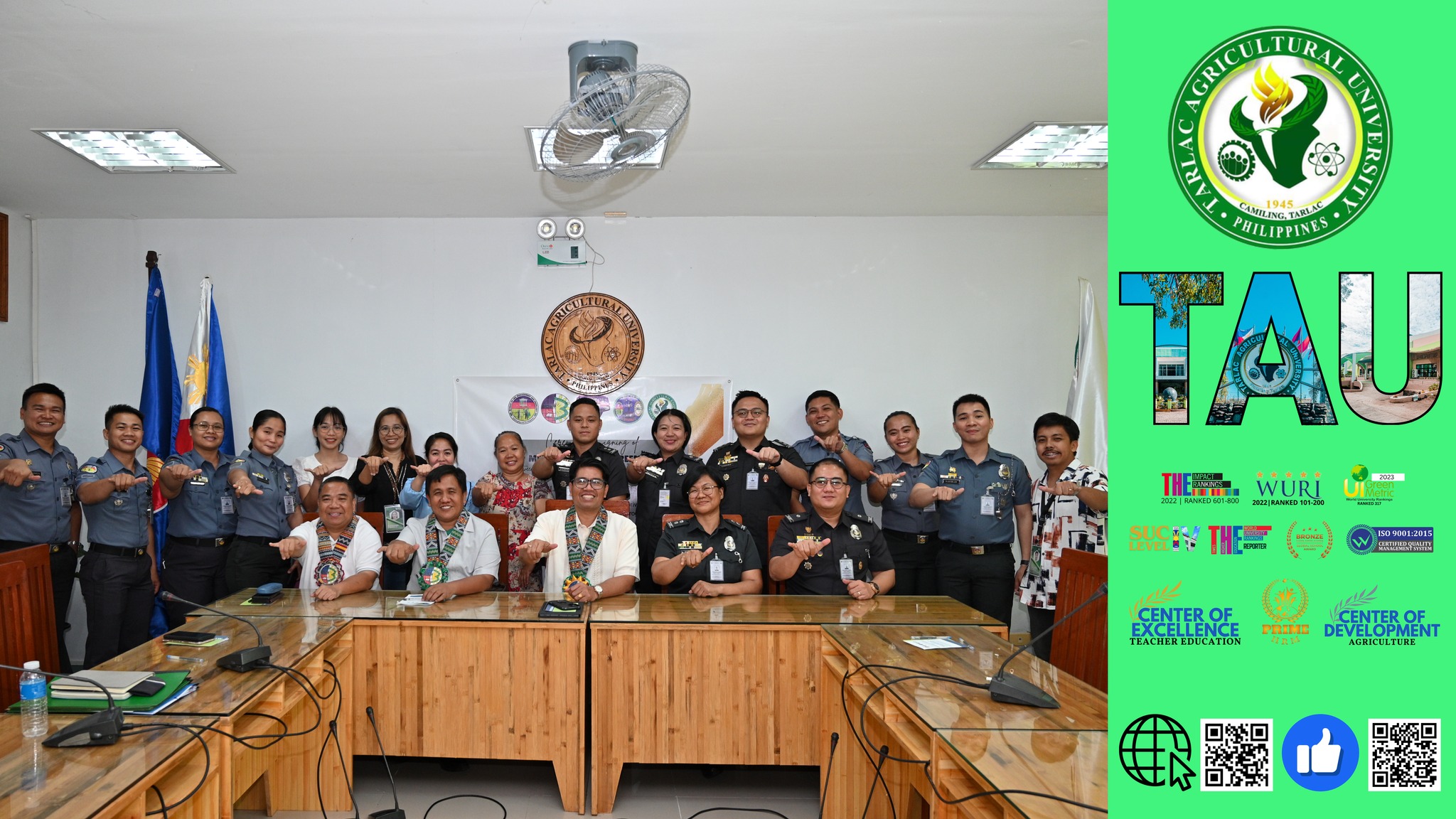 𝐂𝐀𝐏𝐓𝐔𝐑𝐄𝐃 𝐈𝐍 𝐋𝐄𝐍𝐒 | The Tarlac Agricultural University’s (TAU) administration and the Bureau of Jail Management and Penology (BJMP) Region III officials are teaming up for the implementation of “Health Beyond Bars Program” at TAU