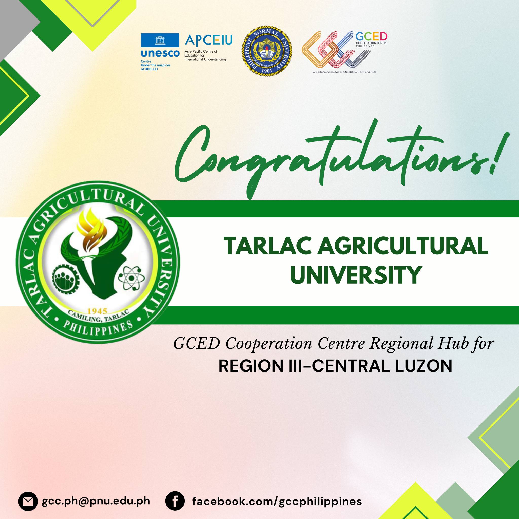 𝐒𝐏𝐎𝐓𝐋𝐈𝐆𝐇𝐓 | TAU recommits as one of Central Luzon's Hubs for Global Citizenship Education (GCEd)
