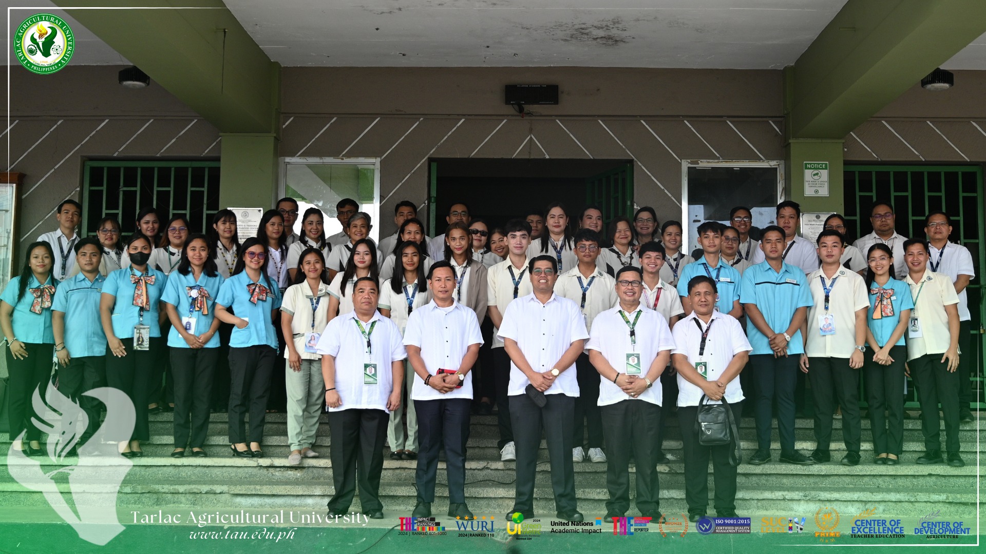 𝐂𝐀𝐏𝐓𝐔𝐑𝐄𝐃 𝐈𝐍 𝐋𝐄𝐍𝐒 | Welcoming the love month with solidarity and patriotism, the Tarlac Agricultural University (TAU) gathers in front of the Gilberto O. Teodoro Multipurpose Center (GOTMC) for a flag-raising ceremony led by the College of Education (CEd), 3 February.