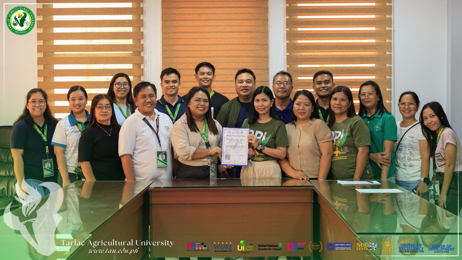 𝐂𝐀𝐏𝐓𝐔𝐑𝐄𝐃 𝐈𝐍 𝐋𝐄𝐍𝐒 | The Tarlac Agricultural University (TAU) - Rootcrops Research and Training Center (RRTC) receives the re-accreditation certificate of its sweet potato nursery granted by the Department of Agriculture - Bureau of Plant Industry (DA-BPI) led by Ms. Maricar F. Alvarado - Agriculturist II, at the Library Conference Hall - Learning Resource Center (LRC), 14 February.